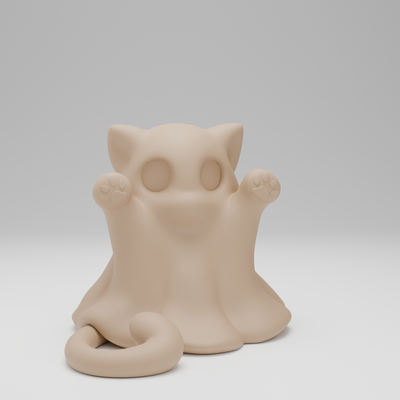 Ghost cat 3D Toy